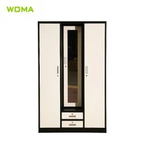 تصميم جديد 3 أبواب خزانة معدنية